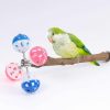 Pet Bird WEVONIGU | Pepper Wood Bird Perch Toy With Rotating Balls,Bird Stand Toy For Parakeet, Natural Wood Stand Perch Toy For Metal Cage, Fun Toy For Parrots Cockatiels Budgies Budgerigars Parrotlets Lovebirds Ringne