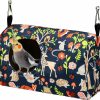 Pet Bird Generic | Parrot Cockatiel Warm House Bird Nest Bed Winter Hanging Hammock Birds Sleeping Bed Parrot Hideway Bed Polyester Fabric Washable For Parrot Parakeet Cockatiels Budgies Lovebird African Grey (L)