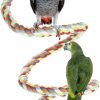 Pet Bird Jusney | Bird Perch,Jusney Parrot Toys 94.5 Inch Climbing Ropes Bungee Bird Toys