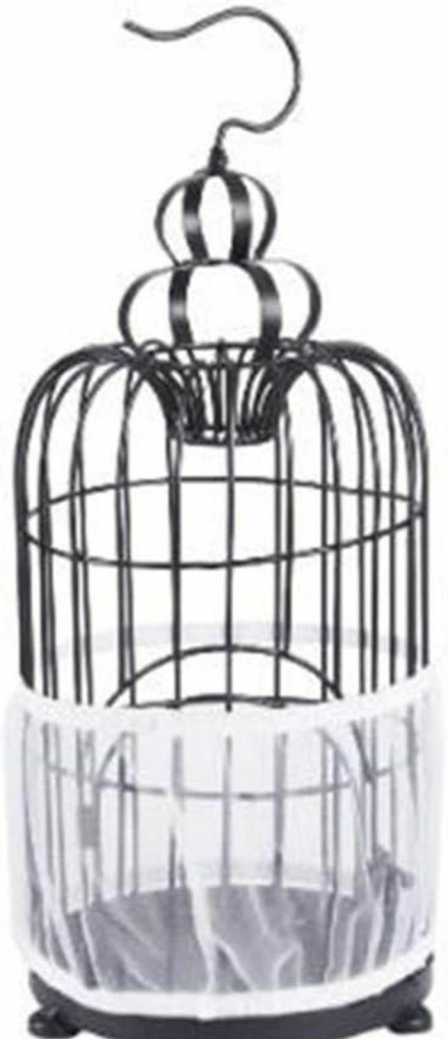 Pet Bird JOYUETLAN | Tianruoxiaoke Universal Bird Cage Seed Catcher Seeds Guard Parrot Mesh Net Cover Stretchy Shell Skirt Traps Cage Basket Soft Airy Parrot Cage Skirt (M, White)