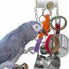 Pet Bird GILYGI | Gilygi Durable Bird Parrots Pots And Bagel Toys, Pullable Stainless Steel Cup And Cardboard Ring Toys For Amazons Mini Macaws African Greys Cockatoos Eclectus