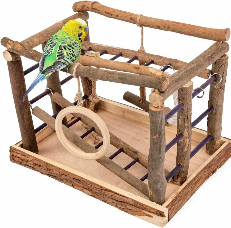 Pet Bird Niteangel | Niteangel Natural Living Playground For Birds, Bird Activity Center