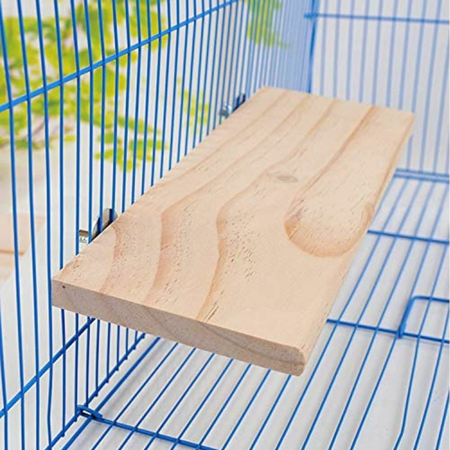 Pet Bird Litewoo | Parrot Bird Wood Perch Platform Large Stand Shelf For Birds Budgie Parakeet Cockatiel Conure Cockatoo Macaw African Grey