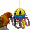 Pet Bird GILYGI | Gilygi Bird Parrot Plastic Ball Toys With Colorful Cardboard Bagel And Acrylic Pacifiers For Parrot African Grey Cockatoo Cockatiel Sun Conures