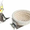 Pet Bird Orgrimmar | Orgrimmar Handmade Cotton Rope Bird Nest Breeding Nest Hatch House Cage For Budgie Parakeet Cockatiel Parakeet Conure Canary Finch Lovebird Small Parrot (1 Pc)