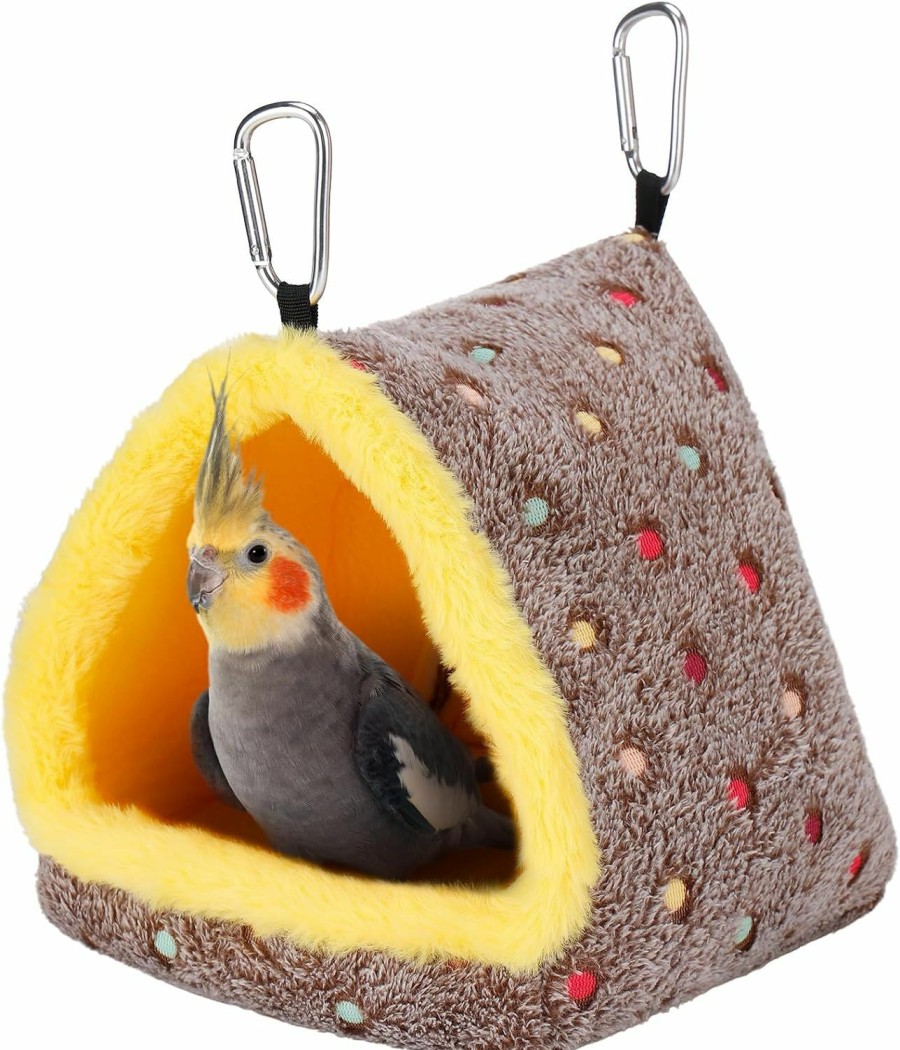 Pet Bird MEWTOGO | Mewtogo Large Winter Warm Bird Nest House, Comfortable Bird Bed For Cage With Mat, Hanging Hammock Shed Hideaway Hut For Macaws African Grey Amazon Parrots