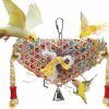 Pet Bird MEWTOGO | Mewtogo Refillable Shredding Parrot Toys, Hexagonal Bird Foraging Toys, Safe Funny Bird Chewing Toys, Bird Cage Accessories For Parakeet Cockatiel Conure Lovebird Budgies African Grey