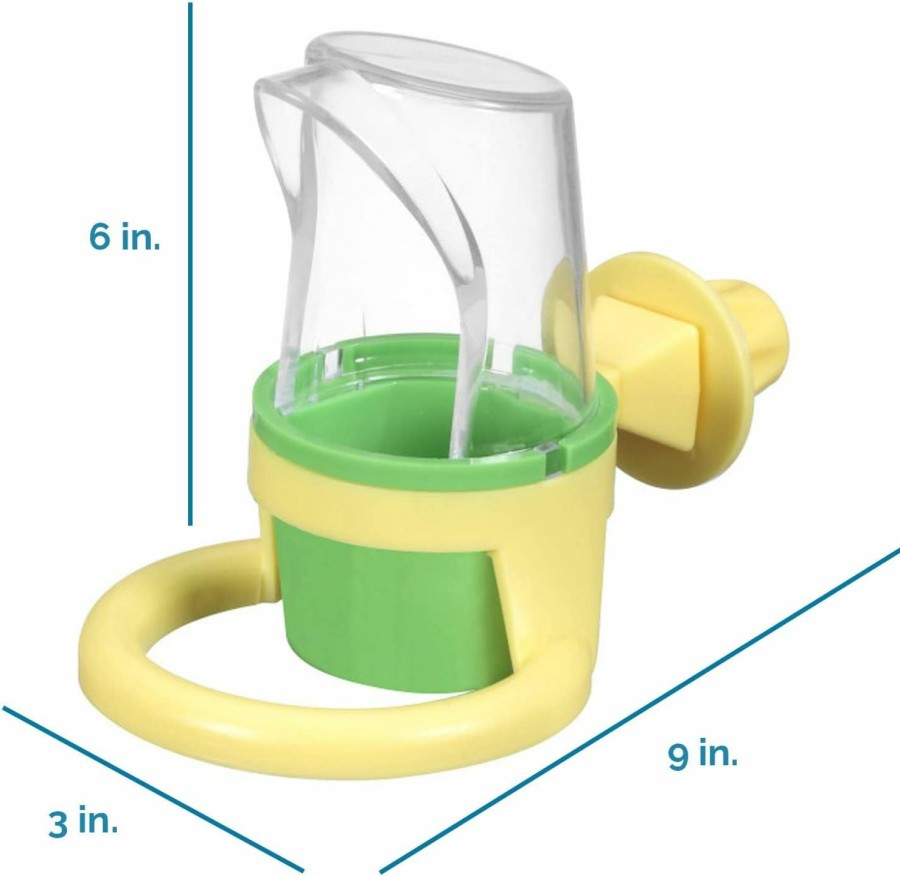 Pet Bird JW | Jw Pet Bird Cage Clean Cup Feeder & Water Cup Bird Accessory, Medium (Assorted Colors)