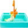 Pet Bird kathson | Kathson Bird Bathtub Parrot Shower Box Bathing Tub Container Cage Accessory For Small Medium Parakeet Cleaning Supplies