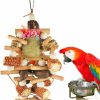 Pet Bird Cokliomc | Parrot Toys, Bird Toys, Natural Pet Bird Foraging Chew Toys, Hand Assembled From Natural Materials For Small To Medium Sized Birds Such As African Grey Parrots, Amazon Parrots, Lovebirds And More