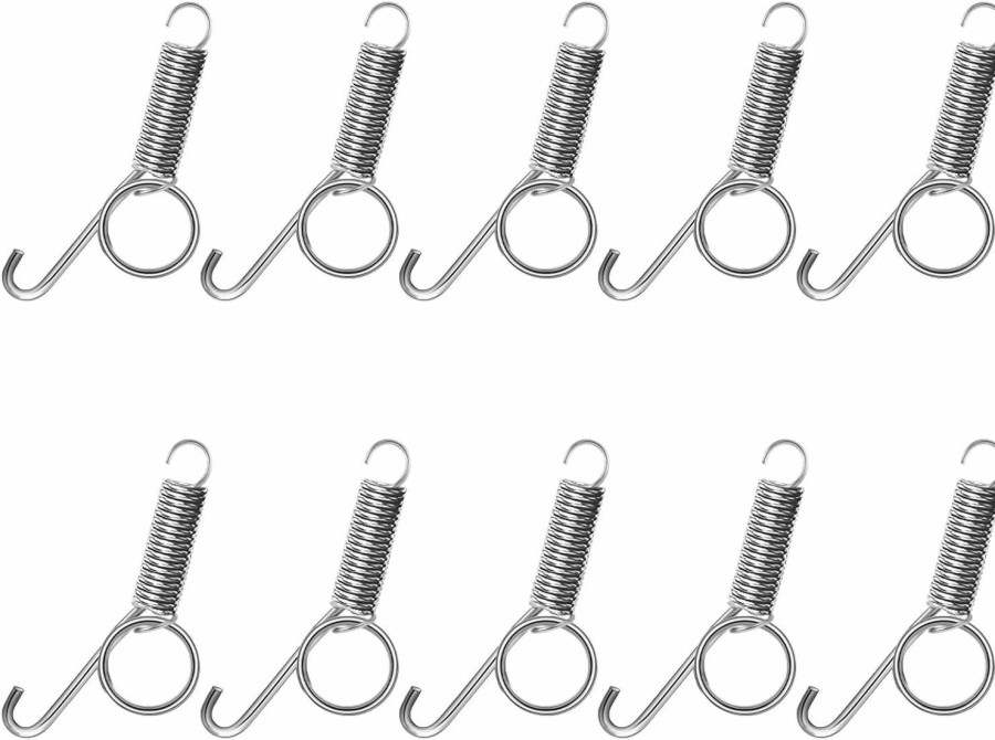 Pet Bird Mozeat Lens | 10Pcs Spring Cage Latch Door Spring Latch Hook For Rabbit Cages Metal Finger Spring Latch Hook For Fixing Small Animal, Dog, Cat, Parrot, Guinea Pig, Bunny,Parrot Hedgehog Cage Door