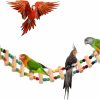 Pet Bird SunGrow | Sungrow Bird Ladder Bridge, 20 X 3 Inches, Raw Wood And Edible Dye, Suitable For Small To Medium Birds, 1 Piece