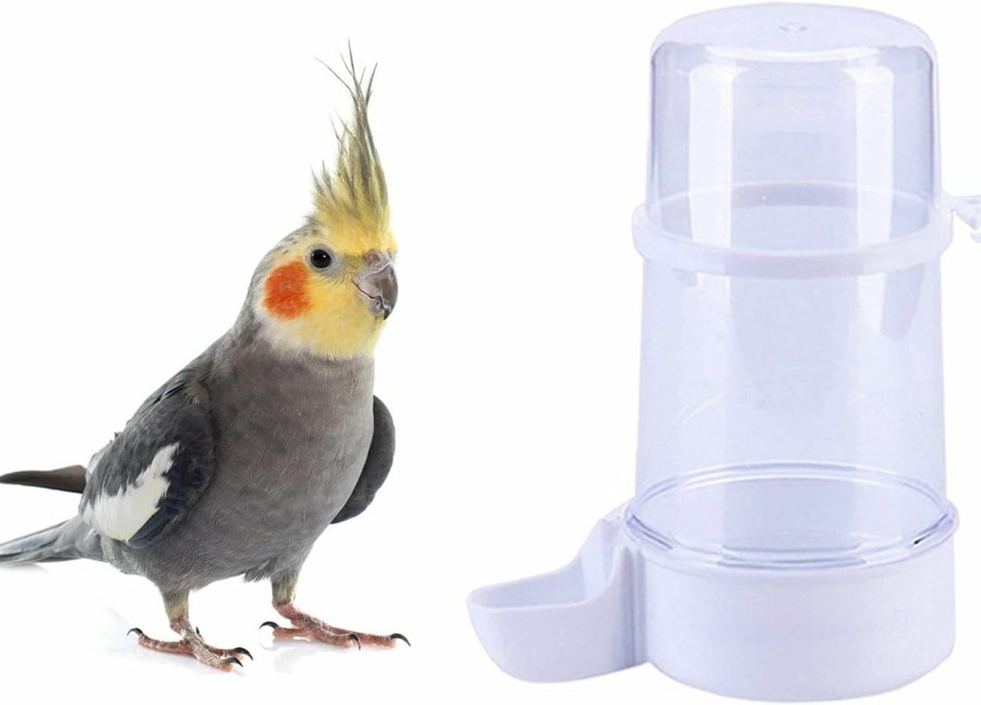 Pet Bird YJJKJ | Yjjkj Pet Bird Water Feeder, 13.5 Oz Parrot Water Dispenser, Bird Cage Suspended Automatic Water Dispenser For Parakeet Budgie Cockatiel Lovebirds