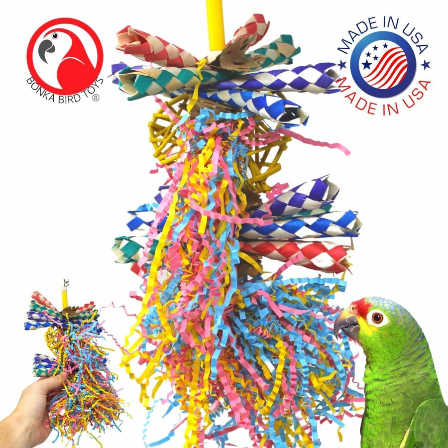 Pet Bird Bonka Bird Toys | Bonka Bird Toys 1730 Foraging Heart Medium - 9" X 6" - For Conures, Cockatiels, Parakeets, And Similar Breeds