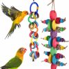 Pet Bird Bissap | Bissap 2Pcs Bird Chew Toys, Multicolored Bagel Cascade Bird Parrot Toy Biting Paper Cardboard Olympic Rings Conures Toys For Amazon Cockatiels Cockatoos Macaws And Similar Sized Pet Birds