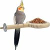 Pet Bird KATUMO | Katumo Bird Perch Bird Feeding Cup Parrot Wood Perch Stand Toy Bird Cage Accessory For Parakeet Lovebird Cockatiel Conure Budgie Small Parrots