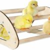 Pet Bird PetriStor | Baby Chick Perch With 7 Wooden Bars Oil-Wax Coated - Baby Chick Roosting Perch - Wood Chick Perch For Brooder - Chicken Roosts - Baby Chick Roosting Bar - Chick Roosts - Chicken Perch For Baby Chicks