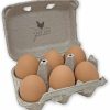 Pet Bird Nest Box Queen | Nest Box Queen Ceramic Chicken Nest Eggs For Nest Box Training (6 Brown Eggs)