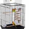 Pet Bird Yaheetech | Yaheetech Open Play Top Travel Bird Cage For Conure Sun Parakeet Green Cheek Conure Lovebird Budgie Finch Canary, Small-Size Travel Portable