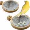 Pet Bird FOIBURELY | Foiburely 2 Sets Bird Nest Canary Finch Parrot Nest With Felt(4.5 Inches)