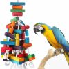 Pet Bird KINTOR | Bird Chewing Toy Large Medium Parrot Cage Bite Toys African Grey Macaws Cockatoos Eclectus Amazon (Apple-22Inch)