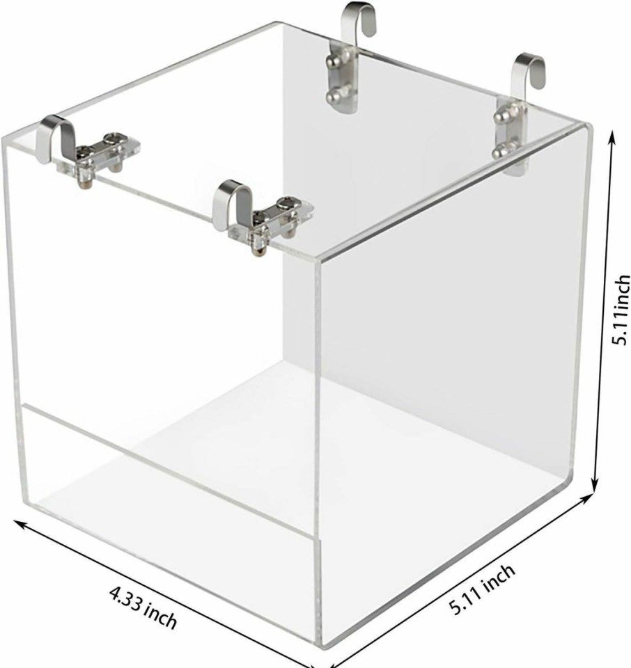 Pet Bird Suremita | Suremita Hanging Bird Bath Cube Bird Bathtub Bath Shower Box Bowl Cage Accessory For Small Bird Canary Budgerigar Parrots Crested Myna Cockatiel