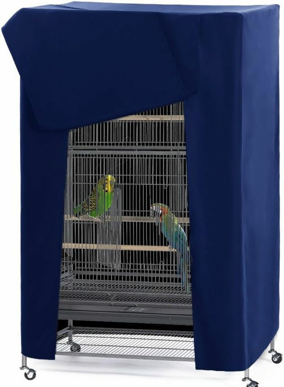 Pet Bird PONY DANCE | Pony Dance Pets Product Universal Birdcage Cover Blackout & Breathable Birdcage Cover For Pets' Good Night, Large, Black, 35 L X 25 W X 47 In H